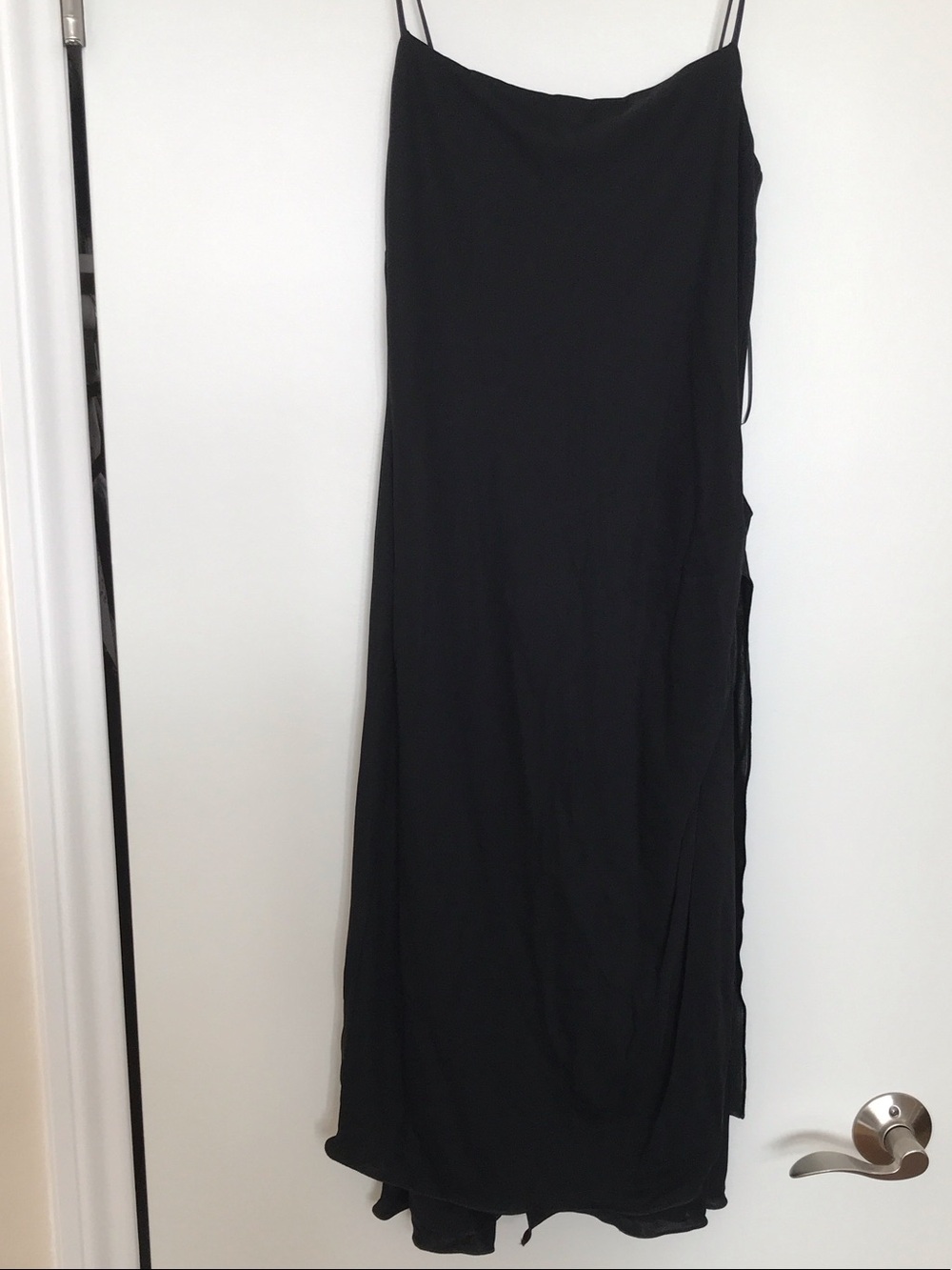 Armani Collezioni Black Slip Maxi Skirt